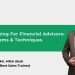 Sales Training For Financial Advisors